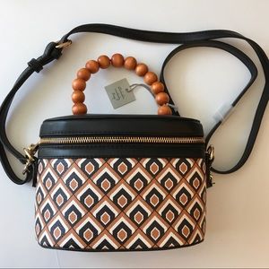 A New Day Bead Handle Hard Shell Crossbody Bag